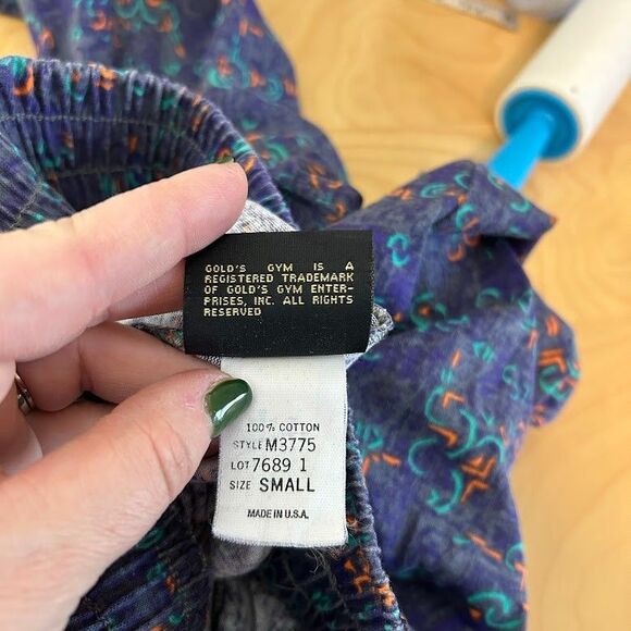 VTG 80s 90s Golds Gym Parachute Workout Pants S MC Hammer Bodybuilding - Picture 9 of 9